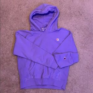 purple champion hoodie